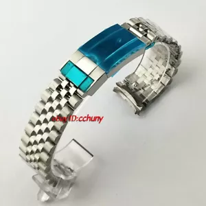 316L Acero Sólido 20mm Acero Estéril Pulsera Reloj Correa - Imagen 1 de 4
