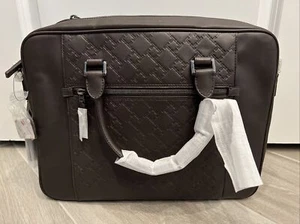 NEW Tumi Ticon Brown Leather Brief Top Zip Travel Luggage Bag Case 31607DBT - Picture 1 of 4