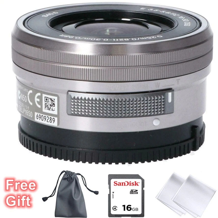[Nuevo a granel] Lente zoom eléctrico Sony E PZ 16-50 mm f/3,5-5,6 OSS plateada SELP1650 Foto 1 de 4