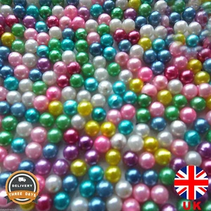 Rainbow Colour Faux Pearl Stud Straight Craft Dressmaker Pins Sewing 500pcs - Picture 1 of 8