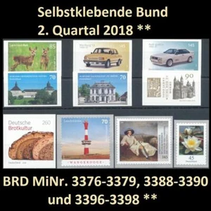 BRD MiNr. 3376-3398 ** Selbstklebende Bund 2. Quartal 2018, postfrisch - Picture 1 of 1