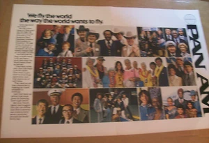 Original 1979 Pan Am 2-seitige Zeitschriftenanzeige - We Fly The World... - Bild 1 von 1