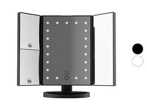 Miroir cosmétique LED 2 niveaux de luminosité et grossissement Miroir inclinable - Picture 1 of 15