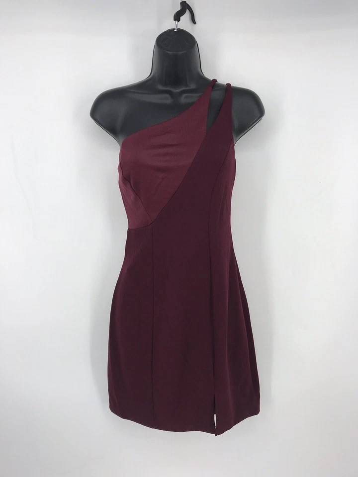 Speechless Women's Juniors' Red One-Shoulder Dress Size 9