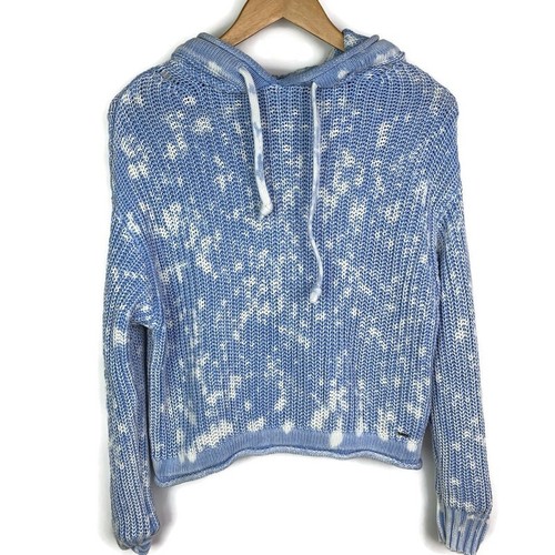 UNDERCOVER Maglione con cappuccio Victoria's Secret ROSA lavorato a maglia taglia XS pullover blu tessuto