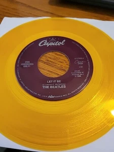 Beatles 1988 Let It Be / You Know My Name Colored Vinyl 45  Jukebox Only Label - Picture 1 of 2