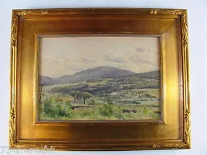 T.L. Bulson 1880er Aquarell New Hampshire Landschaft gelistet Albany Boston - Bild 1 von 8