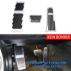 FÜR BMW 5er F10 6er F06 7er F01 X4 X3 F25 PEDALSET PEDALE PEDALKAPPEN FUßSTÜTZE - Bild 1 von 10
