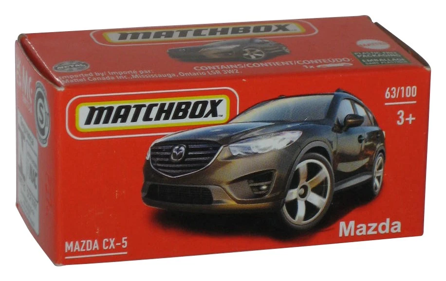 Matchbox Mazda CX-5 (2021) Mattel Nero Potenza Prese Box Auto Giocattolo 63/100 - Immagine 1 di 1