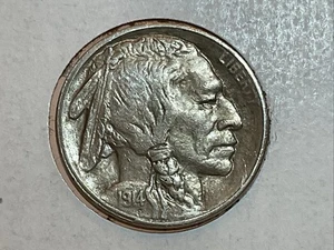 1914-S Buffalo Nickel in almost uncirculated - Picture 1 of 2
