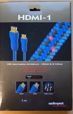 Audioquest HDMI-1  Cable HDMI  v1.3  1M length - Image 1 of 3