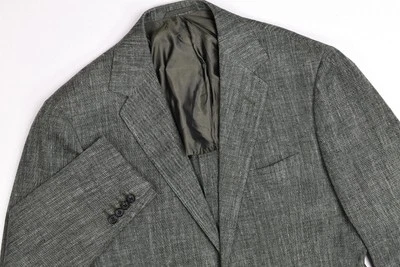 Chaqueta Abrigo Deportivo Sartorio Napoli by Kiton Para Hombre 48R Verde Lana/Seda/Lino Foto 1 de 4