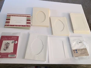 Tarjetas de montaje fotográfico blancas con borde decorativo 5x6,875 pulgadas - Imagen 1 de 9