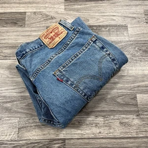 LEVI'S 550 Relaxed Fit Straight High Rise Blue Denim Jeans Men's Size W 36 L 30 - Picture 1 of 10