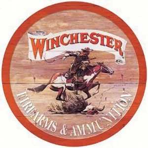 Réplica vintage de letrero de metal de lata Winchester armas de fuego y municiones rifle pistola 975 - Imagen 1 de 1