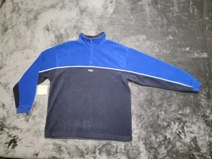 Fila Y2k Fleece 1/4 Zipper Sweatshirt XL Jacket Men's Size X-Large Clean Soft - Picture 1 of 7