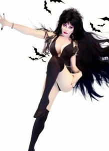 ELVIRA! MISTRESS OF THE DARK! VERY BEAUTIFUL WITH BATS NICE PHOTO 8 X 10! F1 - Picture 1 of 4