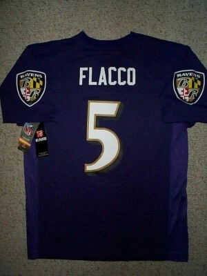 ($55) Baltimore Ravens JOE FLACCO nfl Football Jersey YOUTH KIDS BOYS (L-LARGE) - Image 1 of 3