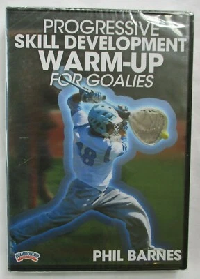 PROGRESSIVE SKILL DEVELOPMENT WARM-UP FOR LACROSSE GOALIES - BARNES DVD - NEW - Image 1 of 2