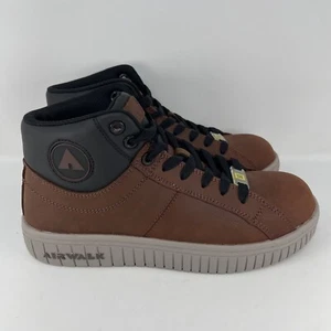 Airwalk Sicherheit Deuce mittelhohe Damen-Arbeitsstiefel aus Verbundwerkstoffkappe braun hellbraun AW6213 Größe 9,5 - Bild 1 von 14