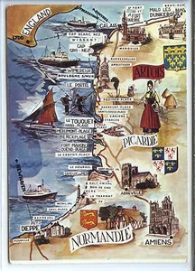 CP 62 Pas-de-Calais - Littoral Nord - Carte Illustrée - Picture 1 of 2