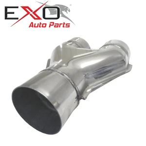 2 1/2" 2.5" Inch Exhaust Y Pipe Stainless Steel Merge Collector Mandrel Bend - Picture 1 of 8