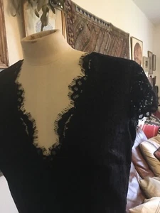 Hobbs Anastasia Women's Navy Lace Party Dress Size 10 Used RRP £189.00 - Picture 1 of 11