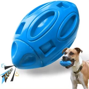 Rubber Football Toy with Interactive Squeaker, Medium/Large Dogs Durable Puppy - Picture 1 of 8