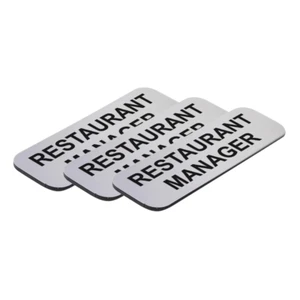 Restaurant Manager 1 x 3" etiqueta/insignia con nombre, (paquete de 3) - Imagen 1 de 26