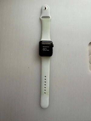 Apple Watch Series 3 38mm LOCKED FOR PARTS OR REPAIR Black  - Image 1 of 3