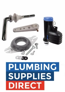 * Toilet Close Coupled Fittings Pack for Cistern Lever / 8" Syphon Full Kit - Picture 1 of 1