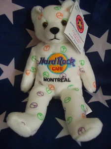 HRC Hard Rock Cafe Montreal Peace Bear Beara Bär Teddy 2005 Herrington LE - Bild 1 von 1
