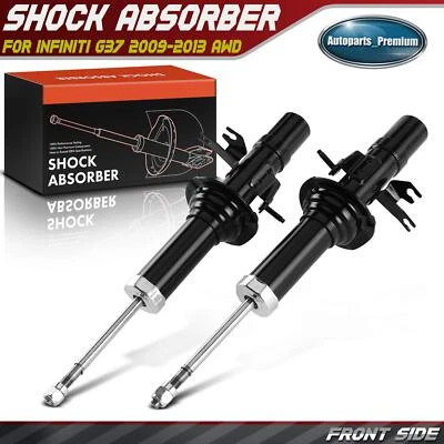 2x Amortiguador delantero izquierdo y derecho para INFINITI G37 2009-2013 G25 G35 Q40 AWD Foto 1 de 4
