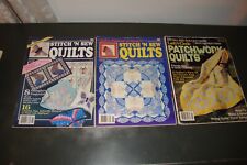 LOT OF 22 DIFFERENT QUILT MAGAZINES MOSTLY 1980s