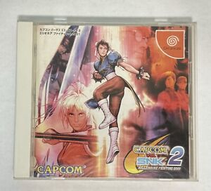 Capcom vs. SNK 2: Millionaire Fighting 2001 (Sega Dreamcast, 2001) with Manual