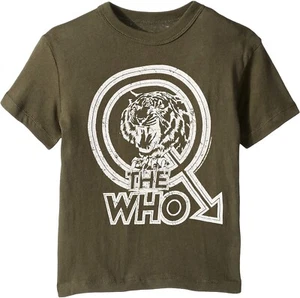 Chaser 184834 Boys The Who Tiger Print Cotton Short Sleeve Tee Canteen Size 4 - Picture 1 of 2