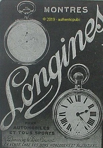 PUBLICITE LONGINES MONTRE POUR AUTOMOBILES ET SPORTS DE 1917 FRENCH AD PUB RARE - Imagen 1 de 1