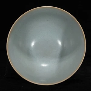 Bandeja de té de horno Song Ru antigua china de 7,7" - Imagen 1 de 6