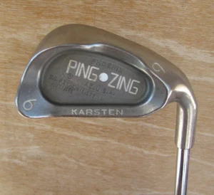PING ZING 6 IRON 30.5 LOFT STIFF FLEX JZ SHAFT WHITE DOT RIGHT HANDED - Picture 1 of 5