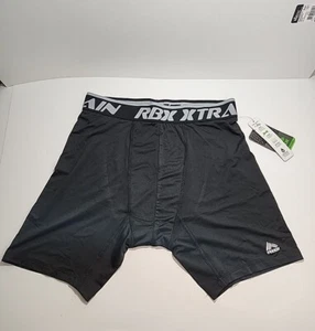 RBX 1 Compression Boxer Briefs Small 28-30 Black and Gray Waistband X-dri - Picture 1 of 6