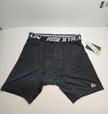 Calzoncillos boxer de compresión RBX 1 pequeños 28-30 cintura negra y gris X-dri Foto 1 de 4