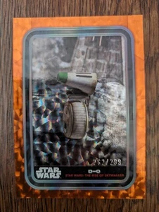 D-O 2023 Topps Star Wars Flagship ORANGE CRACKED ICE FOIL /299 PWE - Picture 1 of 1