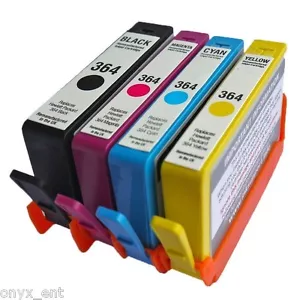 4 NonOem HP 364XL Ink Cartridges PhotoSmart 7510 7520 Quality Like Genuine - Picture 1 of 1