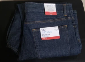 NWT Croft & Barrow Men's 36 x 32 Flat Front  Classic Fit Flannel Lined Jeans - Picture 1 of 4