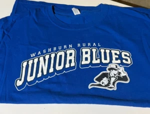 Washburn Rural High School Junior Blues Short Sleeve T-shirt - L - Picture 1 of 2