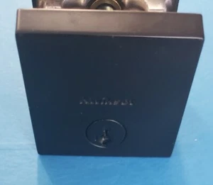 Low Profile Square Single Cylinder Door Deadbolt Smart Key Lock Matte Black - Picture 1 of 4