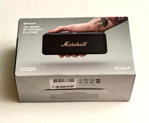 Marshall - Emberton Portable Bluetooth Speaker - Black & Brass - Picture 1 of 3