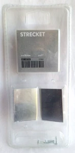 IKEA STRECKET Schrank Schubladengriff Zug c-c25mm (2") silber 2 Stück Griffe NEU - Bild 1 von 3