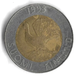 1993 Finland 10 Markka World Coin - KM# 77 - Picture 1 of 2