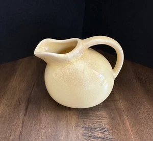 Vintage Yellow Ball Tilt Stoneware Creamer - Picture 1 of 6